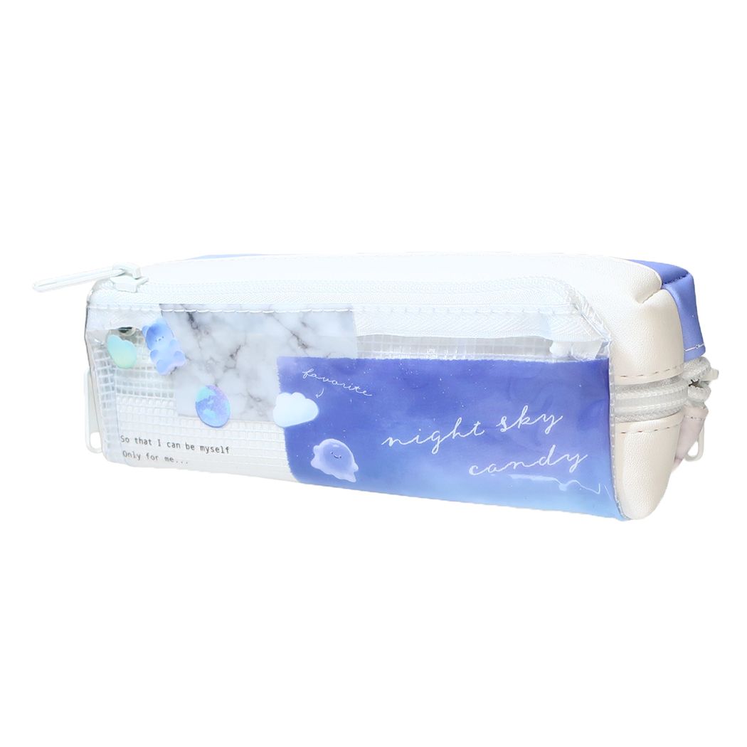 ペンポーチ フラップ2ルームペンケース NIGHT SKY CANDY カミオジャパン