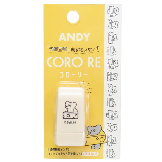 はんこ ねずみのANDY CORO-RE コローリー 転がるスタンプ チーズ アンディ カミオジャパン