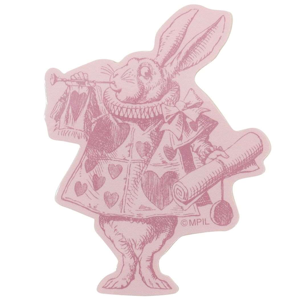 マクミランアリス ダイカットシール ミニデコステッカー 白ウサギ THE MACMILLAN ALICE