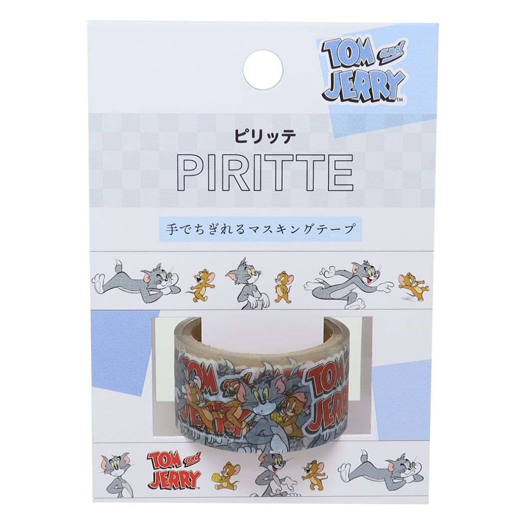 トムとジェリー マスキングテープ PIRITTE ピリッテ 手でちぎれる20mmマステ スタンダード ワーナーブラザース カミオジャパン