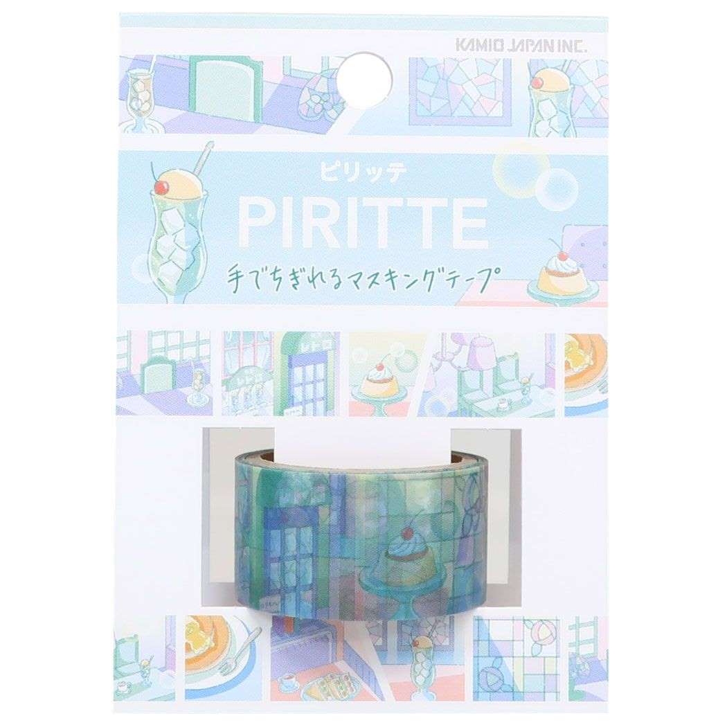 PIRITTE ピリッテ 手でちぎれる20mmマステ センチメンタル モード マスキングテープ カミオジャパン レトロカフェ プレゼント