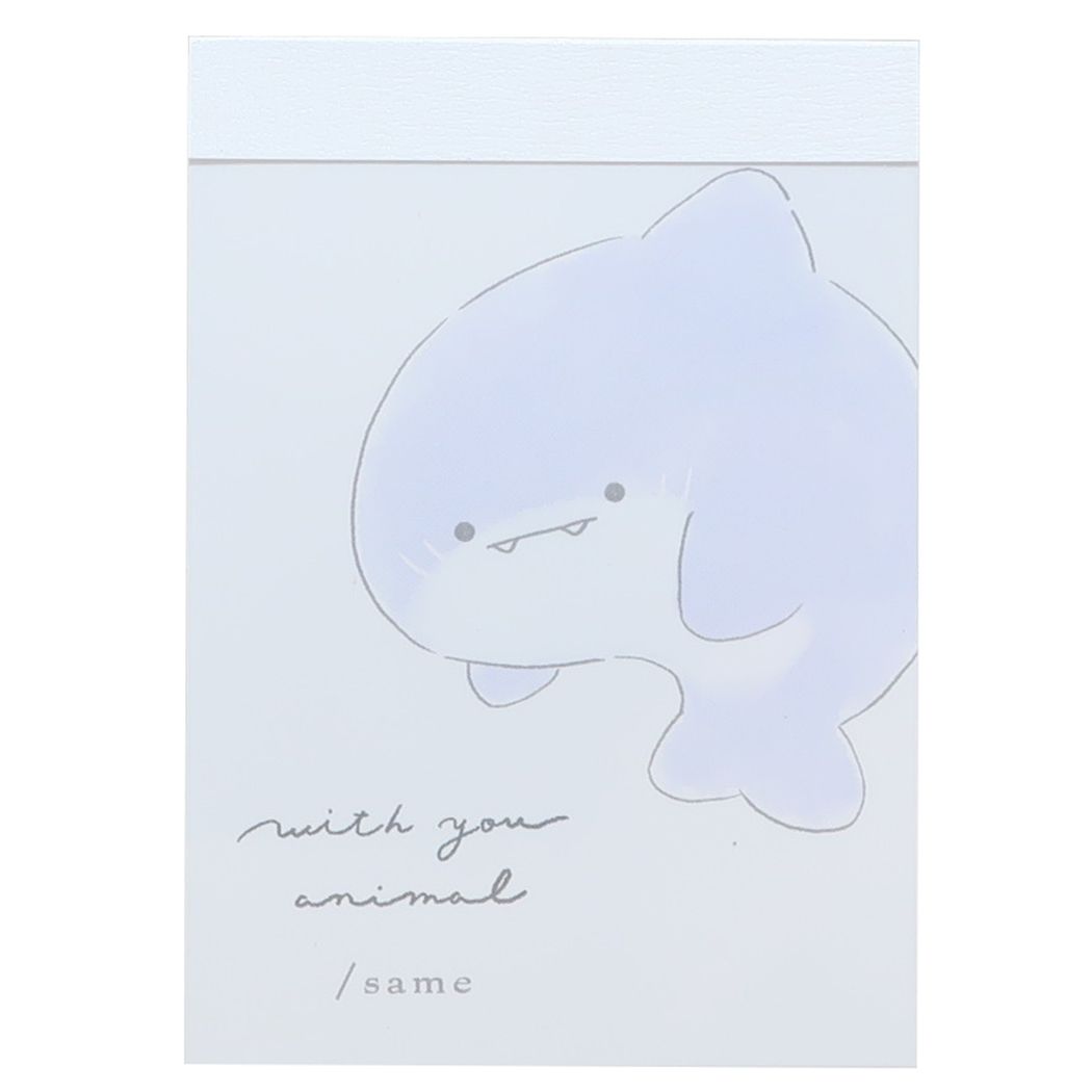 メモ帳 WITH YOU ANIMAL ミニミニメモ さめ 新学期準備文具