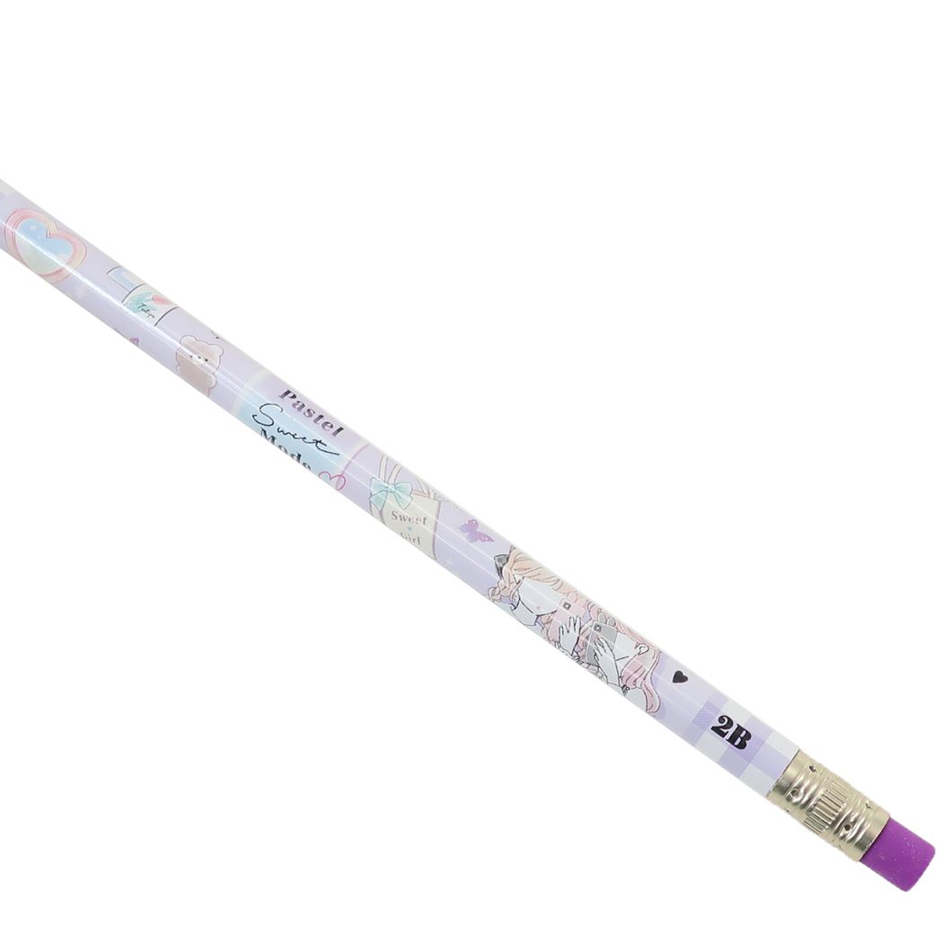 鉛筆 消しゴム付き鉛筆2B PASTEL SWEET MODE カミオジャパン