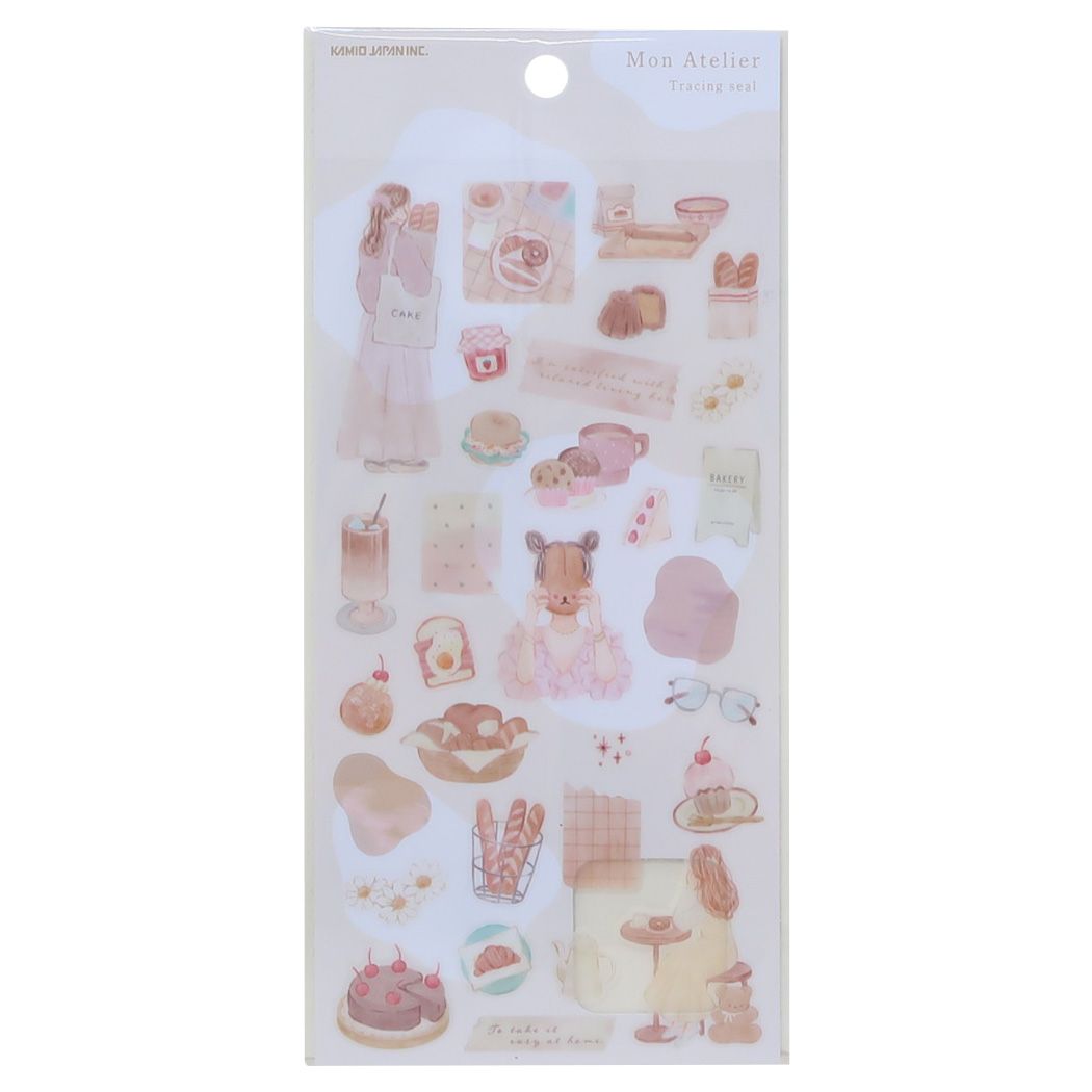 シールシート Mon Atelierシール カフェ カミオジャパン
