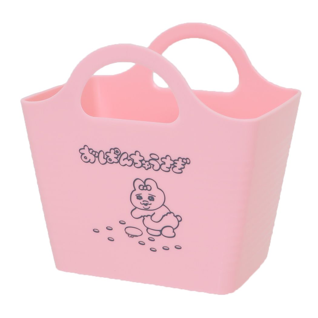 卓上収納 おぱんちゅうさぎ ミニバスケット ピンク