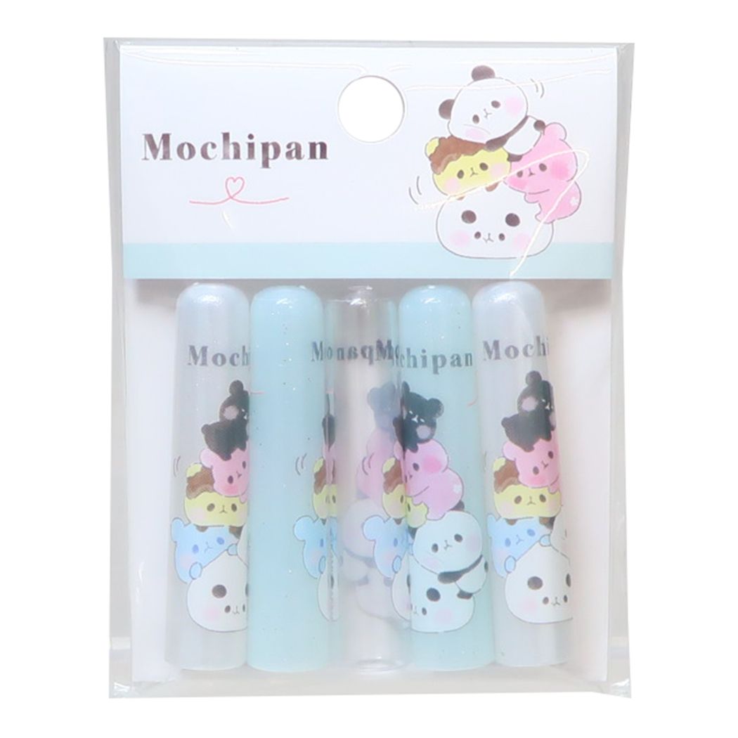 もちもちぱんだ かわいい 鉛筆キャップ えんぴつカバー5本セット ちびぱんだらけ