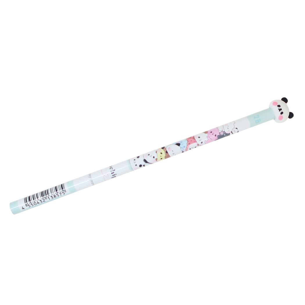 もちもちぱんだ ラバーマスコット付鉛筆2B 鉛筆 かわいい ちびぱんだらけ