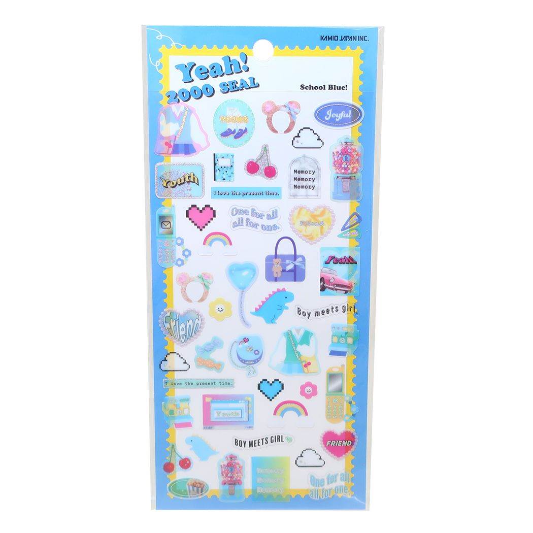 シールシート YEAH!2000SEAL SCHOOL BLUE カミオジャパン