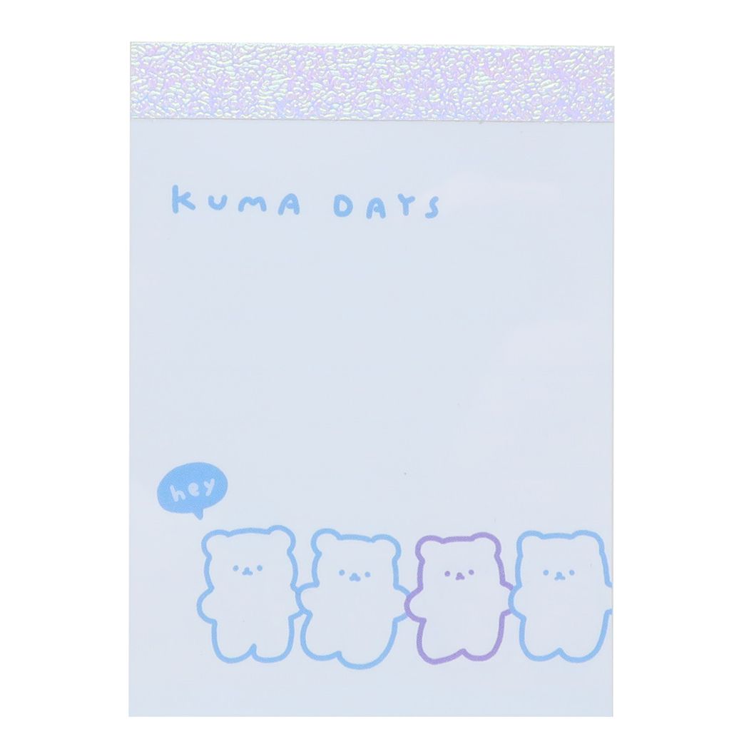 メモ帳 COLOR DAYS ミニミニメモ KUMA DAYS