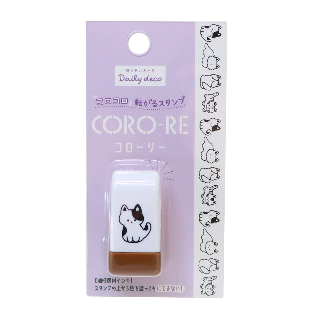はんこ ちるにまるしーる CORO-RE コローリー 転がるスタンプ ねこ デコレーション 手帳デコ