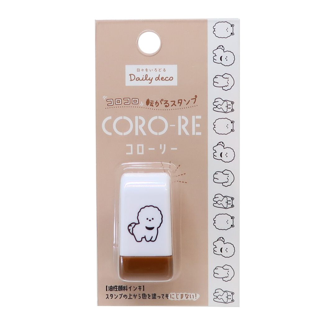 はんこ ちるにまるしーる CORO-RE コローリー 転がるスタンプ いぬ