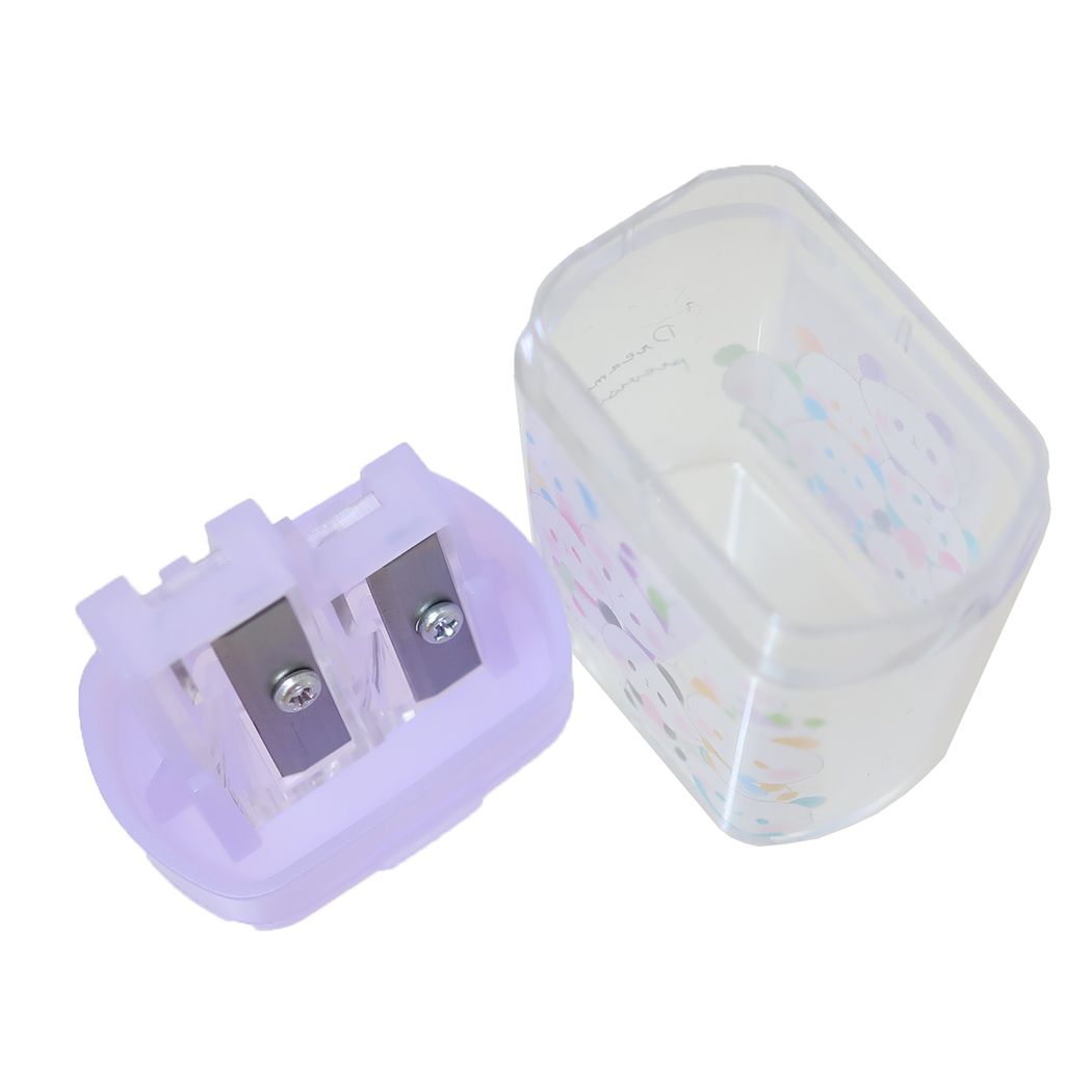 ツイン鉛筆削り もちもちぱんだ えんぴつ削り カミオジャパン カラフル