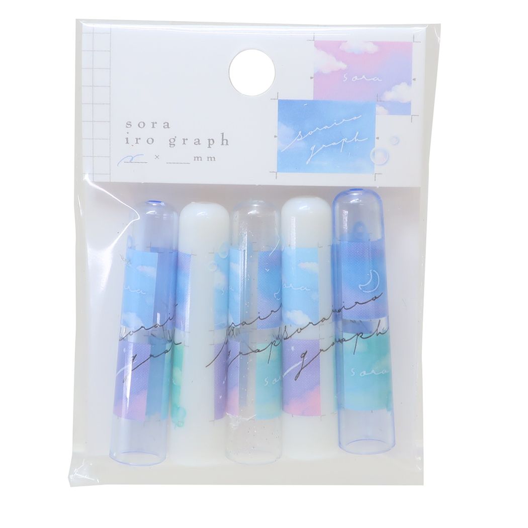 鉛筆キャップ SORAIRO GRAPH えんぴつカバー5本セット カミオジャパン