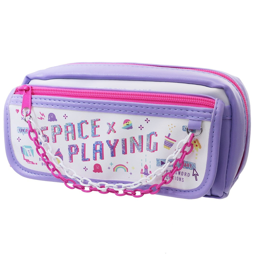 筆箱 ネオンチェーン ペンケース SPACE PLAYING 女子 カミオジャパン ペンポーチ プレゼント 男の子 女の子
