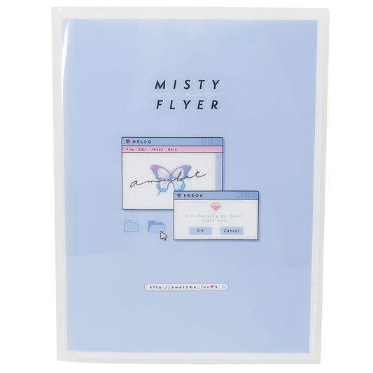 10ポケット A4 クリアファイル ポケットファイル MISTY FLYER 2020SS カミオジャパン 23.5×31cm プ