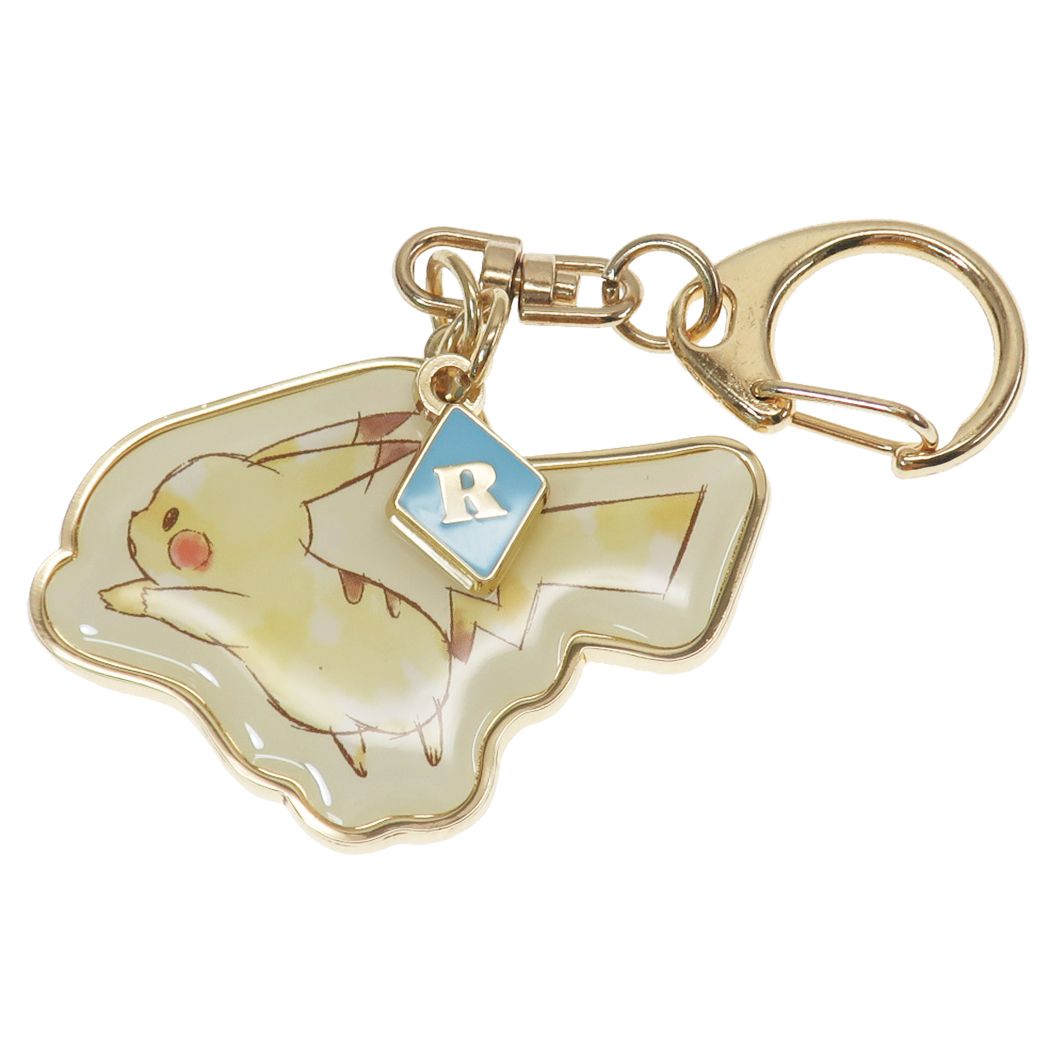 ポケモン イニシャル メタル キーホルダー キーリング ピカチュウ アルファベット R ポケットモンスター カミオジャパン プレゼント
