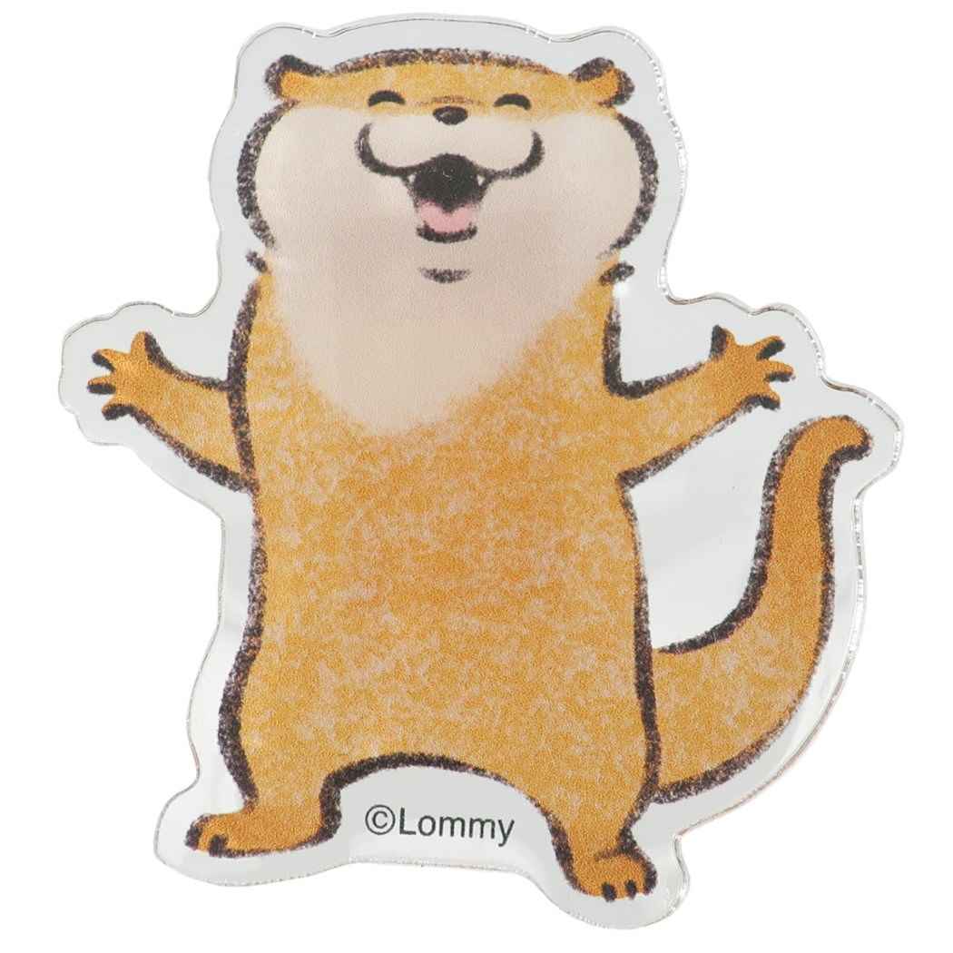 可愛い嘘のカワウソ ダイカット アクリルクリップ クリップ ミント LINEクリエイターズ キャラクター グッズ プレゼント