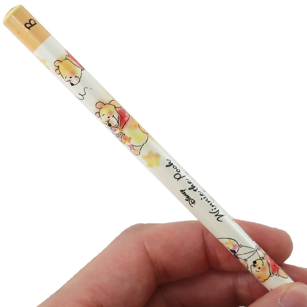 鉛筆 くまのプーさん 丸軸 えんぴつ B ディズニー フラワー 新学期準備文具 小学生 中学生 高校生 プレゼント 男の子 女の子 ギ