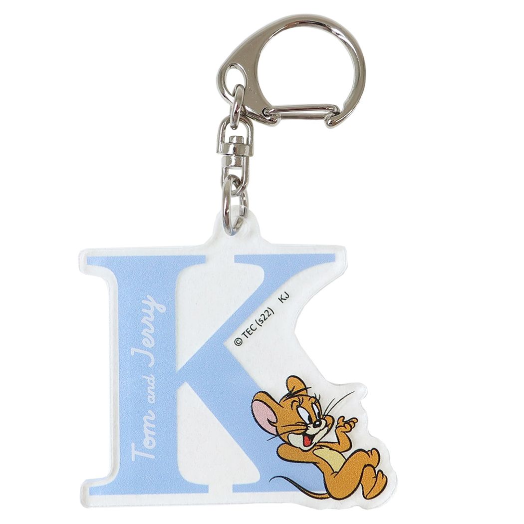 トムとジェリー キーリング イニシャル アクリルキーホルダー K ワーナーブラザース カミオジャパン プレゼント 男の子 女の子 ギフ
