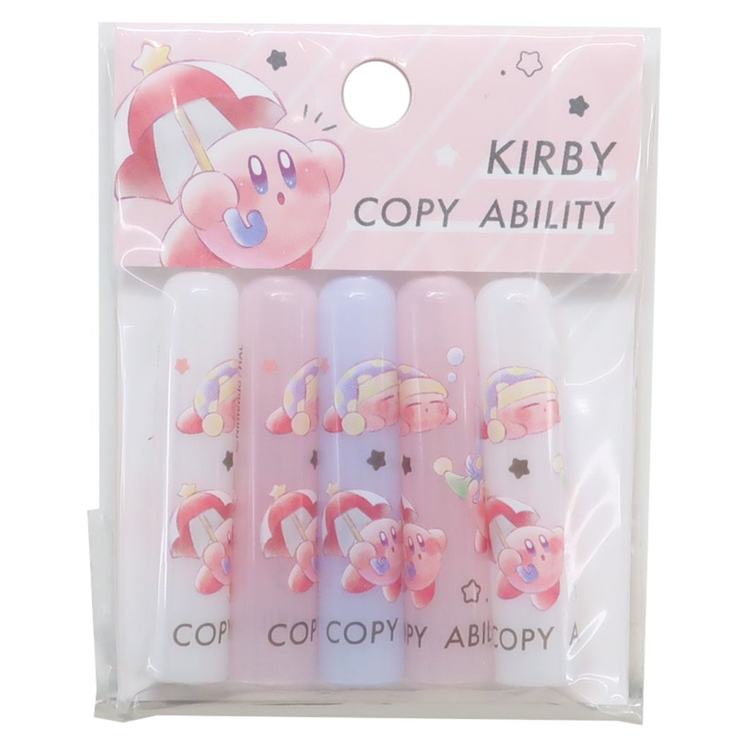 星のカービィ 鉛筆キャップ えんぴつカバー5本セット COPY ABILITY カミオジャパン プレゼント 男の子 女の子 ギフト