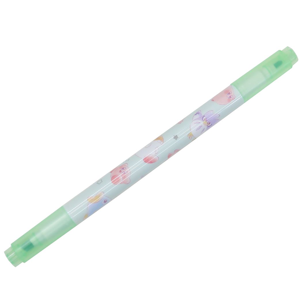 星のカービィ 蛍光ツインペン カラーマーカー ソフトミント カービィ&リック&カイン&クー キャラクター プレゼント 男の子 女の子