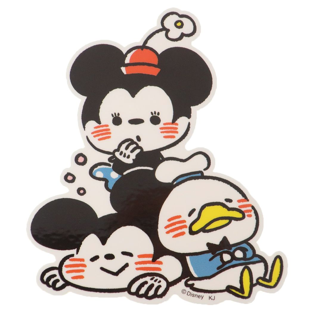 カナヘイ画 ディズニーキャラクター ミニデコステッカー ダイカットシール ミッキー&フレンズ 新入学 ディズニー キャラクター プレゼント