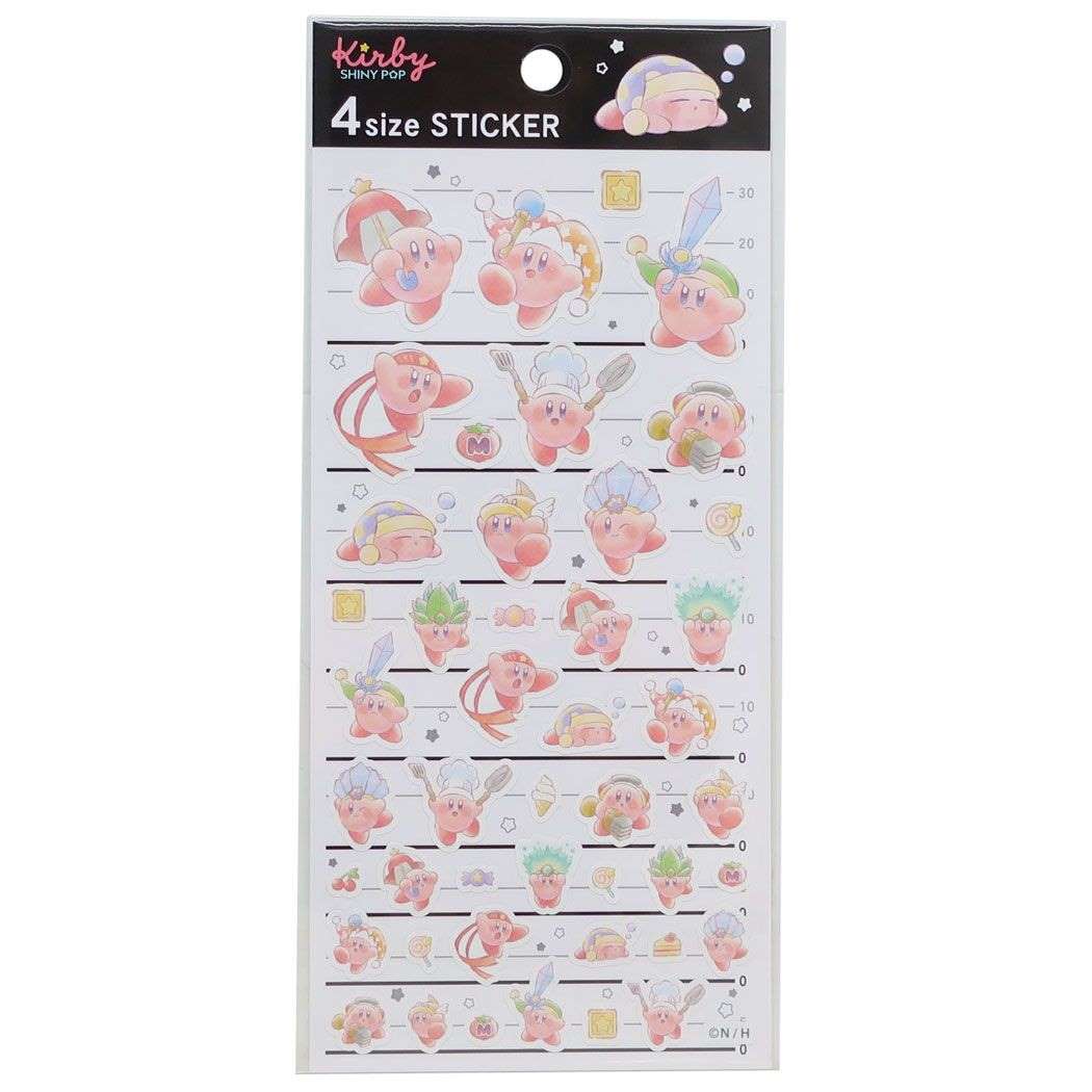 星のカービィ キャラクター シールシート 4サイズステッカー COPY ABILITY プレゼント 男の子 女の子 ギフト