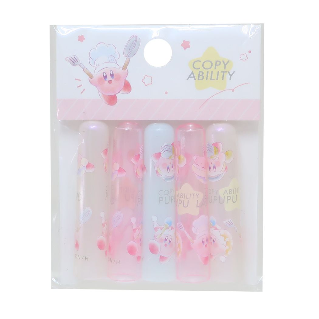 星のカービィ グッズ 鉛筆キャップ キャラクター えんぴつカバー5本セット COPY ABILITY