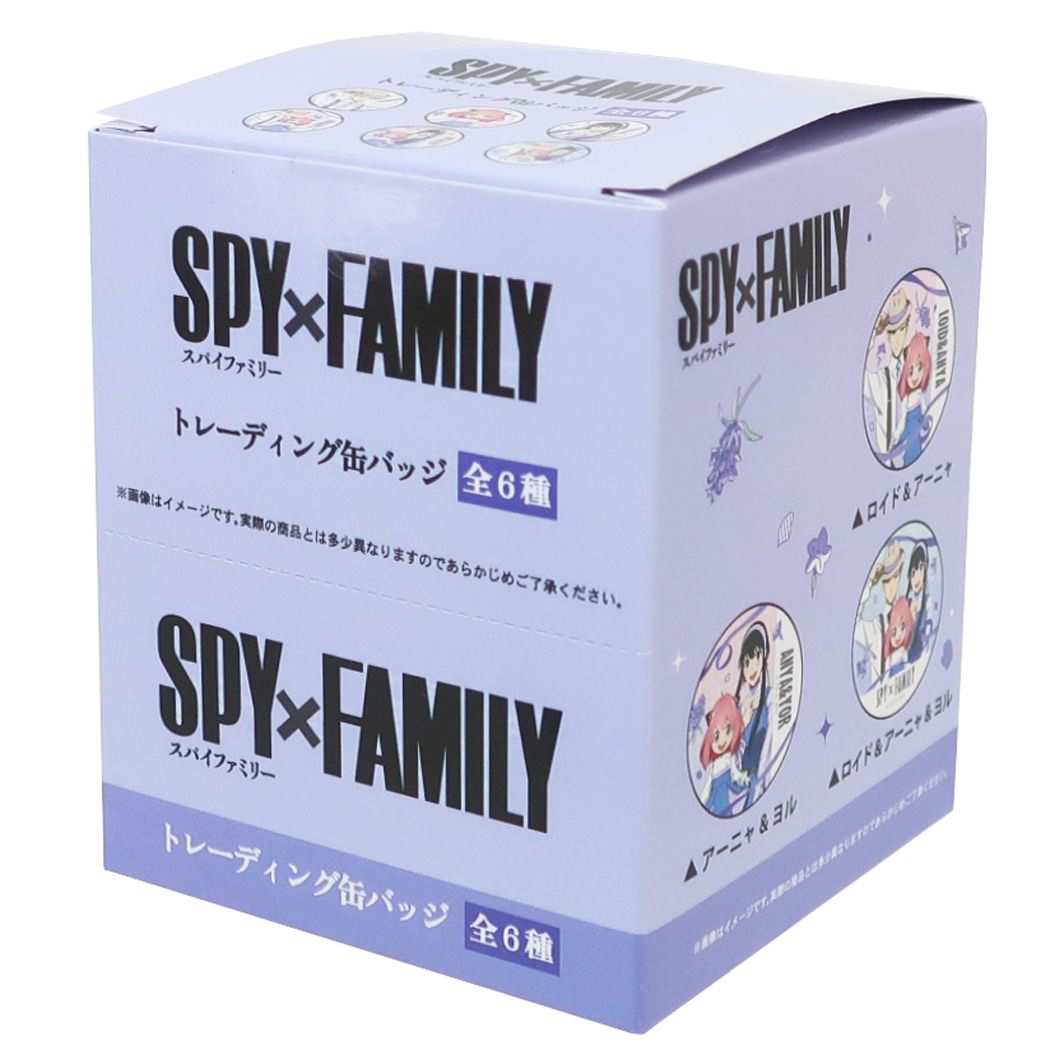 スパイファミリー SPYxFAMILY 少年ジャンプ アニメキャラクター 缶バッジ トレーディング カンバッジ 全6種 プレゼント 男