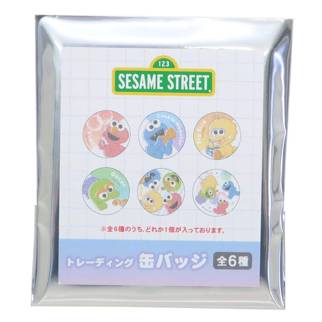 セサミストリート キャラクター 缶バッジ トレーディングカンバッジ全6種 プレゼント 男の子 女の子 ギフト