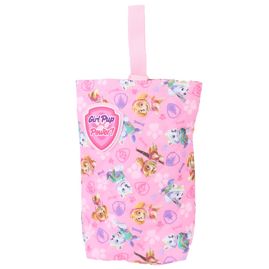 パウパトロール シューズバッグ キルトシューズケース ピンク 新入学 高波クリエイト