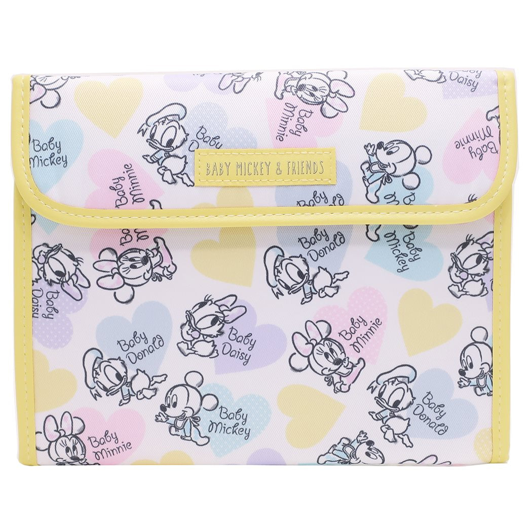 ミッキー&フレンズ かわいい ディズニー ママ雑貨 母子手帳ケース キャラクター グッズ クーザ イラストタッチ ジャバラマルチケース プレ