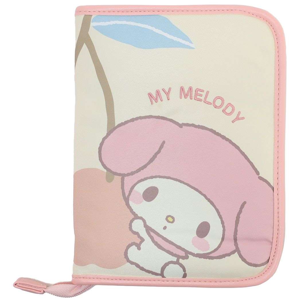 母子手帳ケース マイメロディ&クロミ ファスナージャバラマルチケース サンリオ 通帳 おくすり手帳 ポーチ