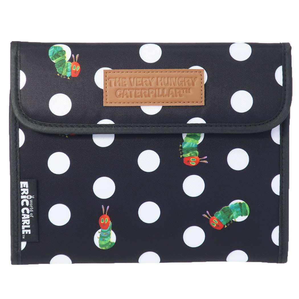 はらぺこあおむし 絵本キャラクター 母子手帳ケース マルチケース ジャバラ ドット プレゼント 男の子 女の子 ギフト