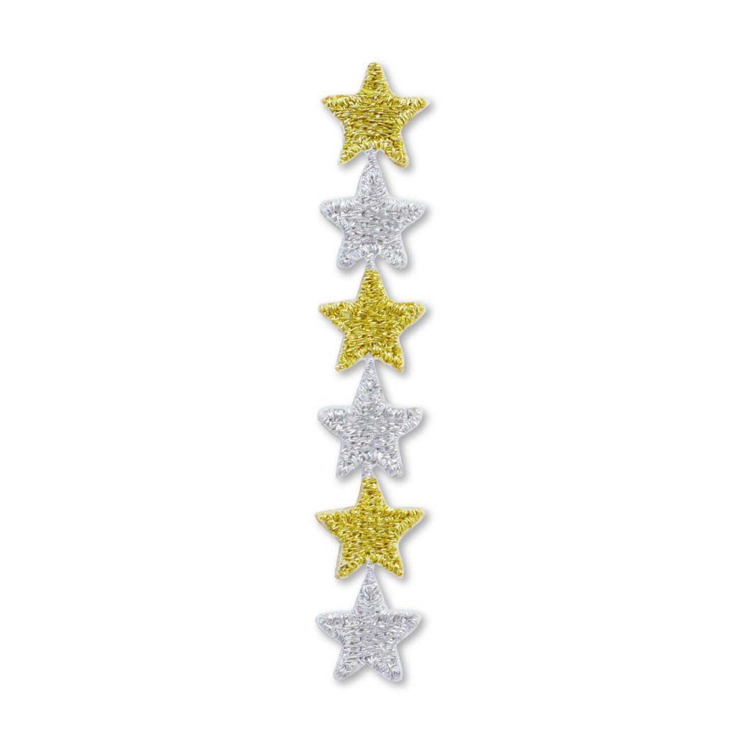 ワッペン ミニシ-ルワッペン 星 清原 手芸用品 アイロン接着 シール アレンジ マスクデコ プレゼント 男の子 女の子 ギフト
