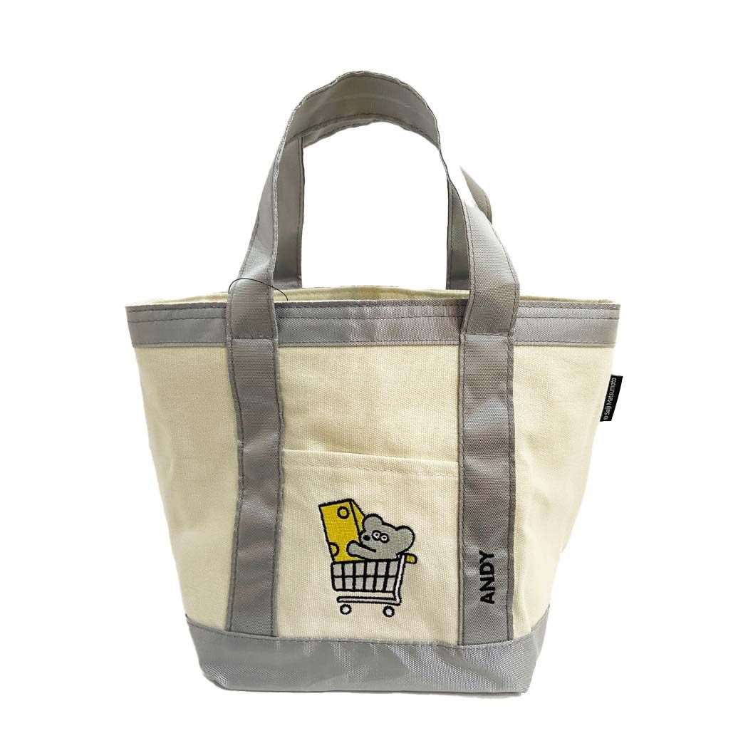保冷バッグ ねずみのANDY 保冷ランチバッグ GRAY アンディ ロータスウイング