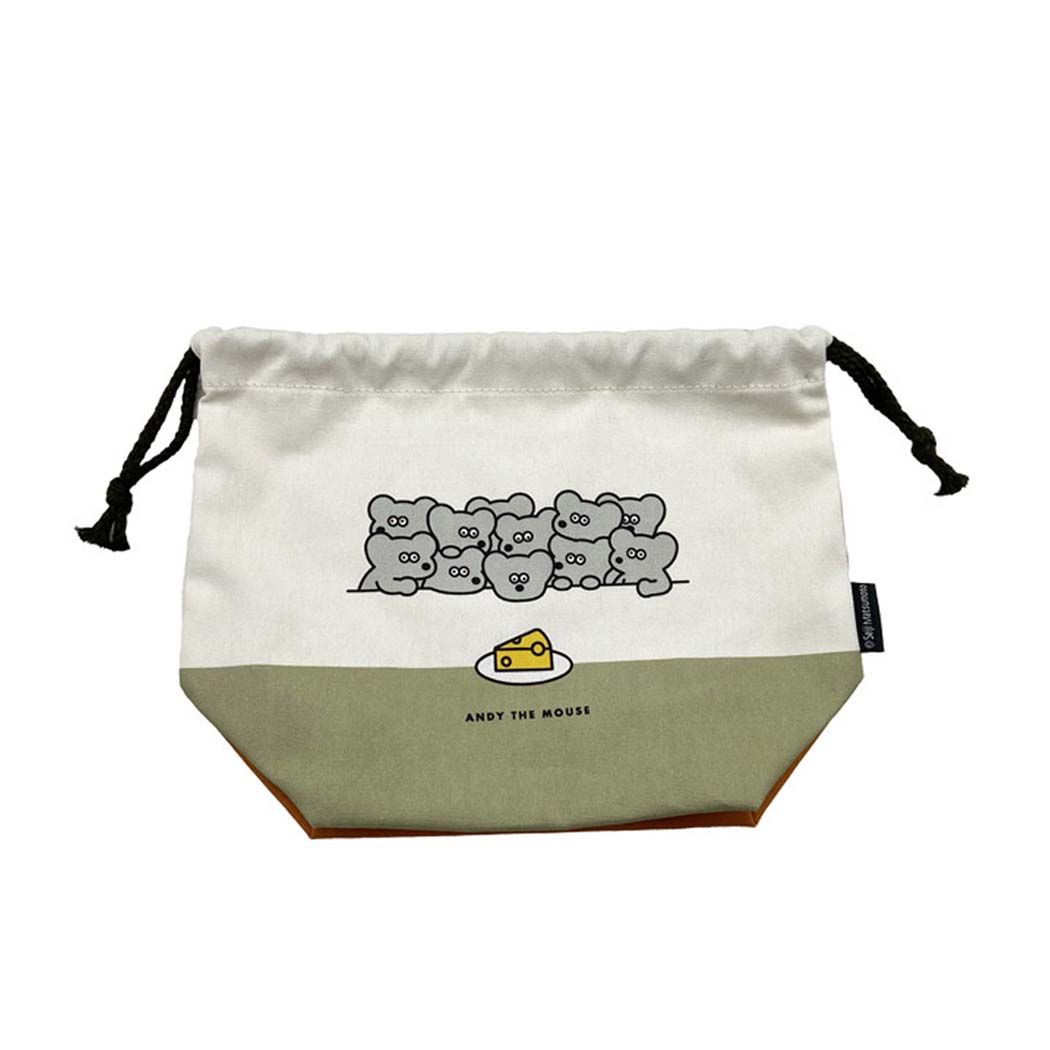 お弁当巾着 ねずみのANDY ランチ巾着 アンディ EVERYBODY プレゼント