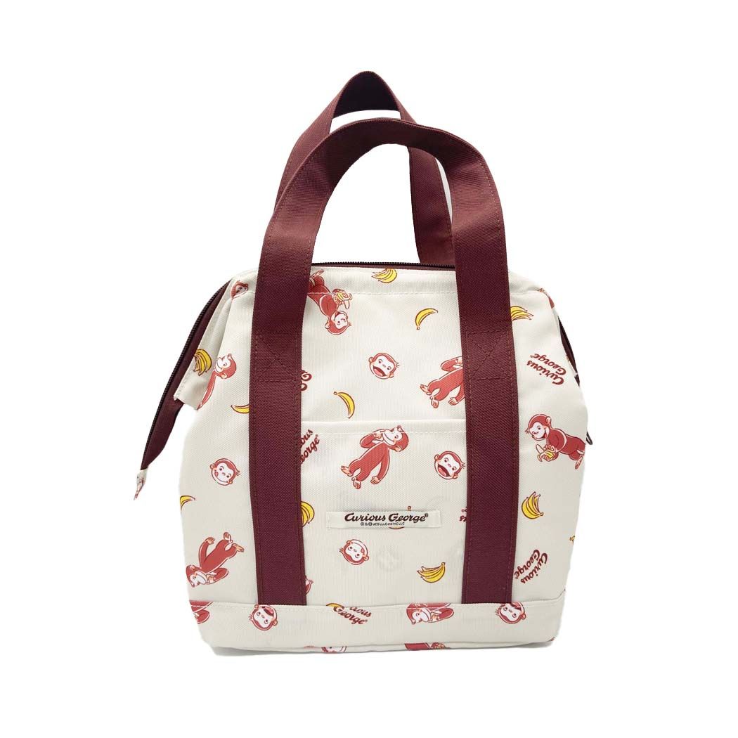 おさるのジョージ 絵本キャラクター 保冷バッグ ワイヤー保冷ランチバッグ縦型 IV