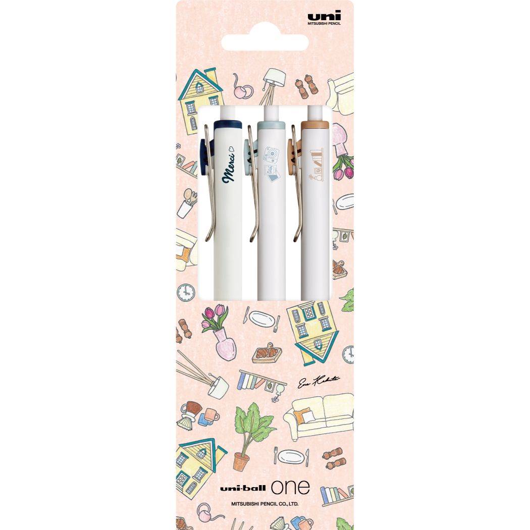 ボールペン Ena Kakuta ゲルインクボールペン ユニボールワン 0.38mm オレンジ uni-ball ONE