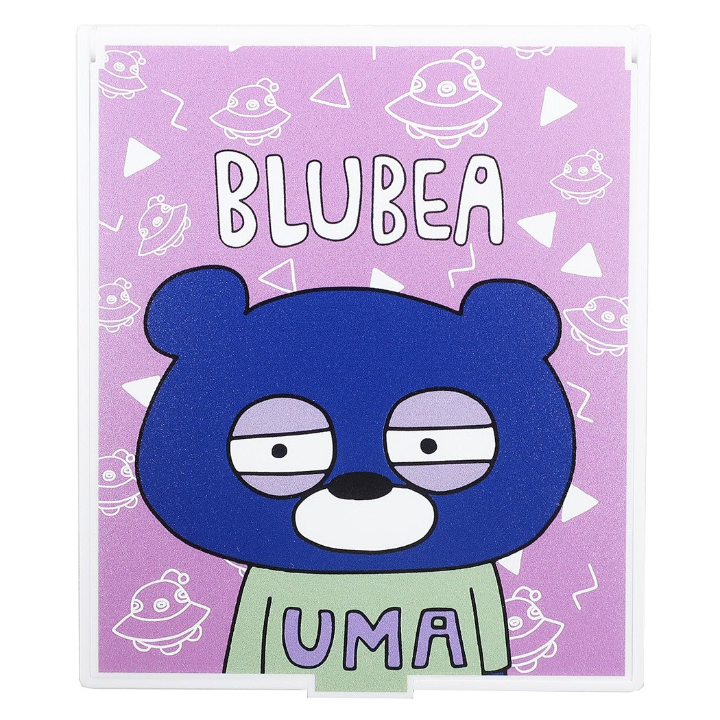 BLUBEA ブルベア スクエア ミラー M 手鏡 顔アップ ブルエン グッズ プレゼント 男の子 女の子 ギフト