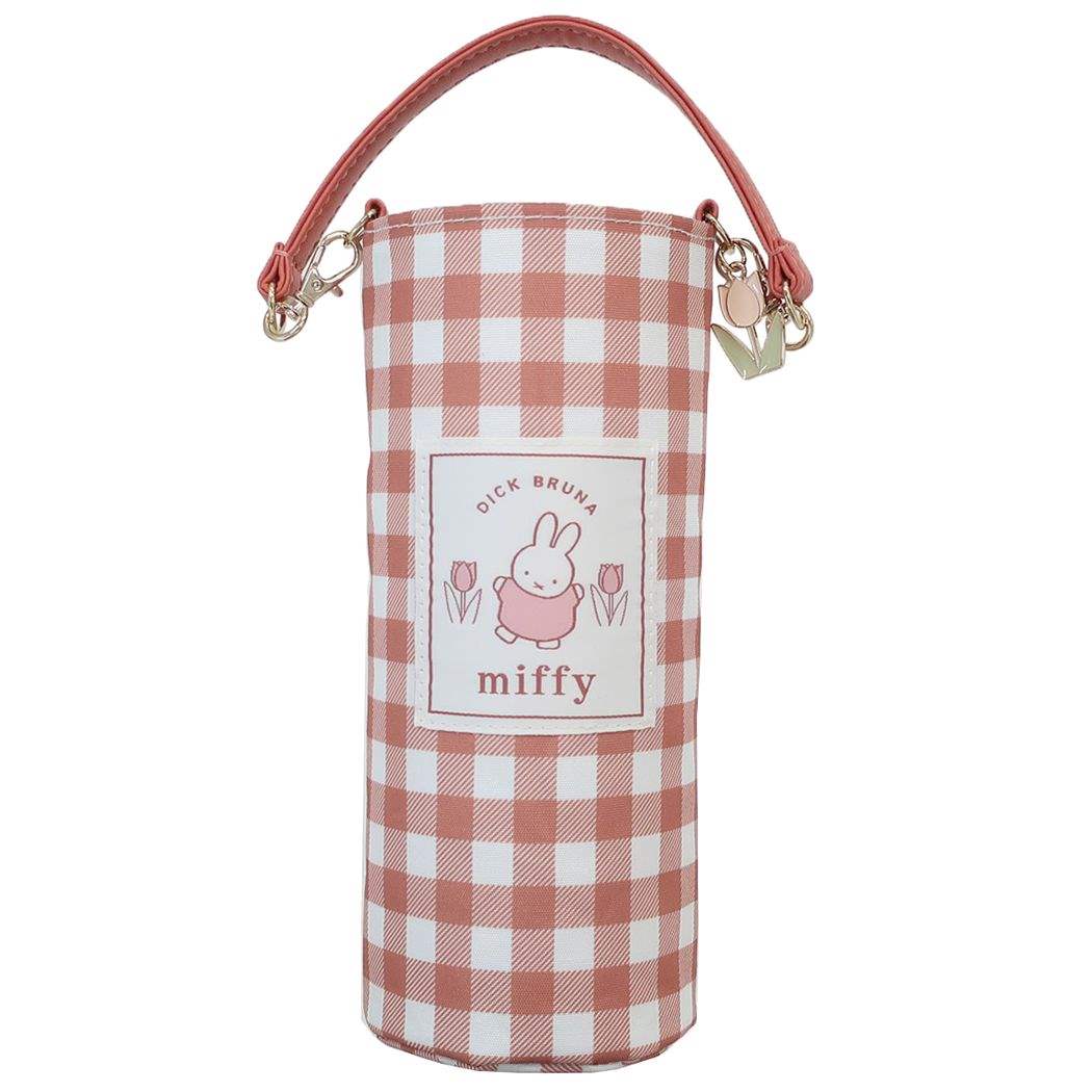 ミッフィー グッズ ボトルケース 絵本キャラクター ペットボトルホルダー ギンガムワッペン RD