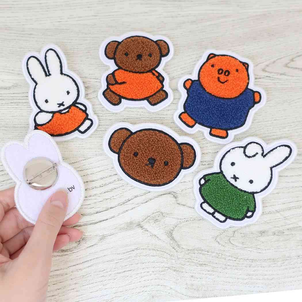 ミッフィー バッジ サガラバッジ miffyフェイス ディックブルーナ マリモクラフト