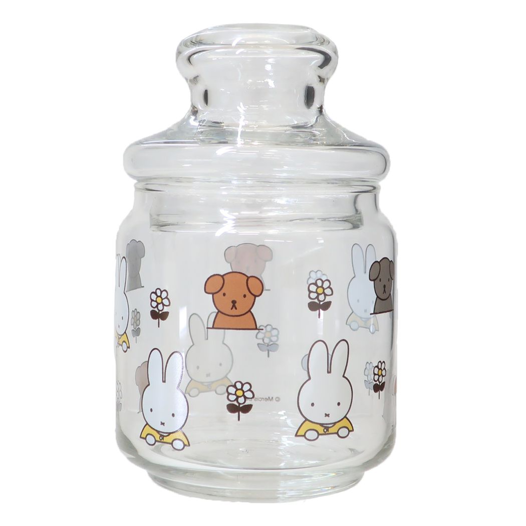 ミッフィー グッズ 保存容器 ディックブルーナ 絵本キャラクター ガラス小物入れ