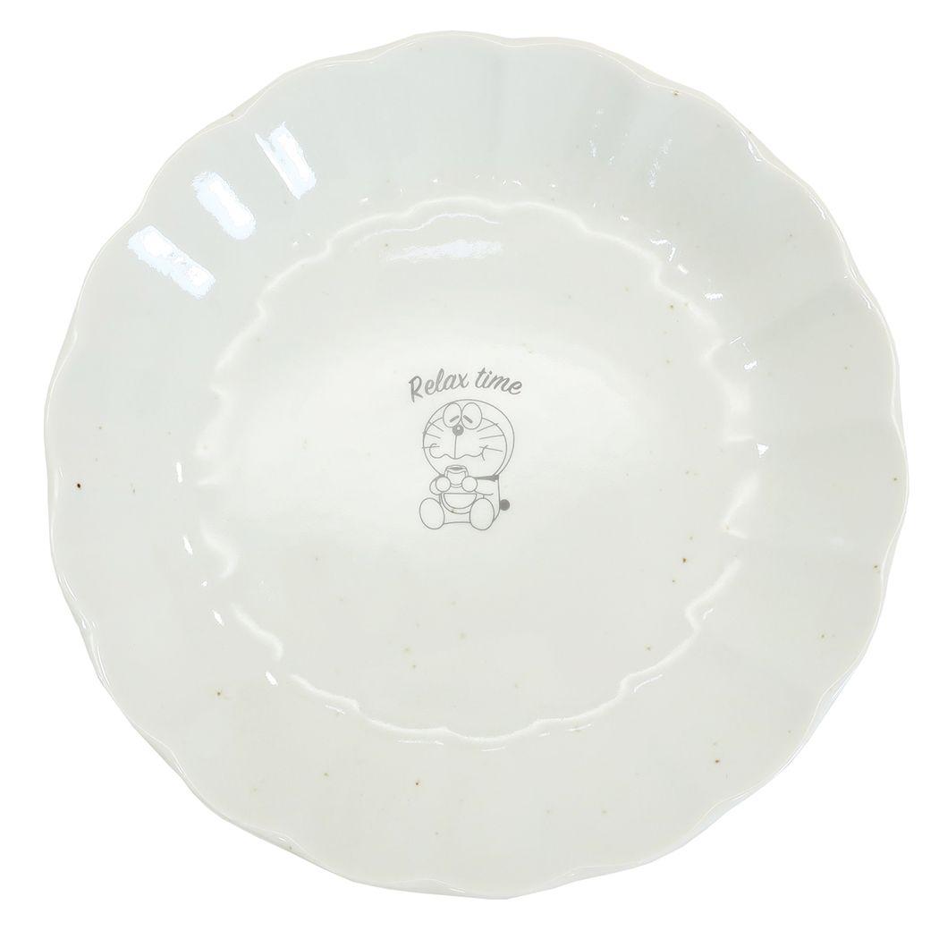 ドラえもん 輪花型 カレーディッシュ 50周年記念 リラックスタイム 中皿 プレゼント 男の子 女の子 ギフト