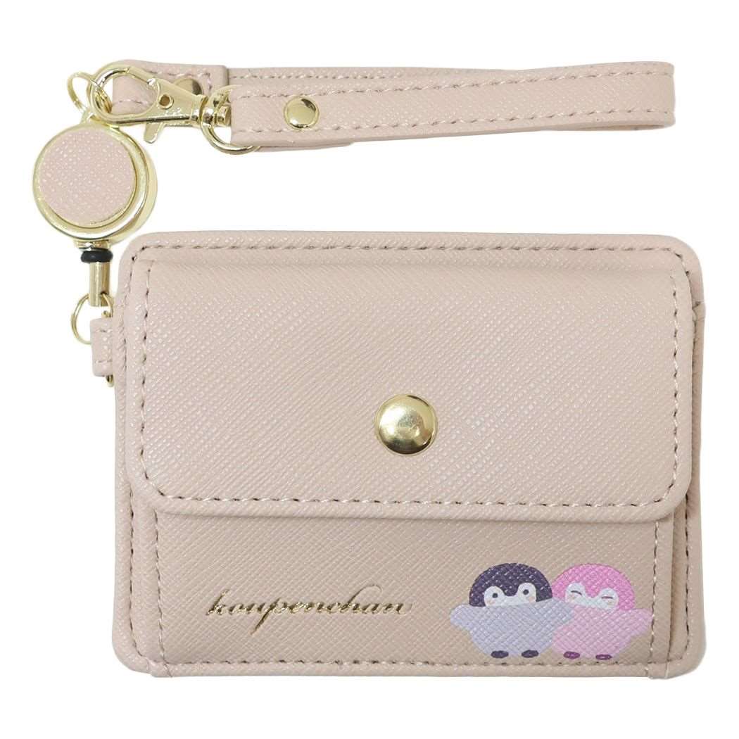 コウペンちゃん LINE FRIENDS キャラクター 小銭入れ&定期入れ コイン&パスケース ピンク