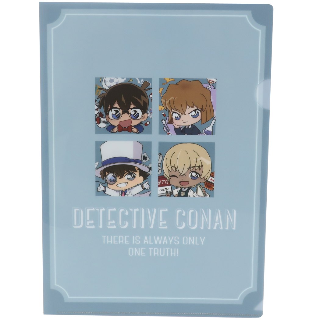 名探偵コナン グッズ クリアフォルダー アニメキャラクター A4 シングル クリアファイル スクエア柄 プレゼント 男の子 女の子 ギ