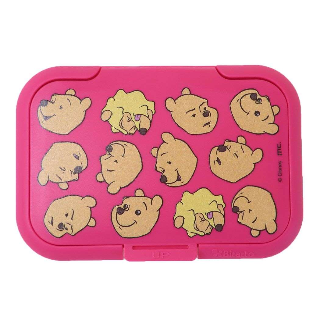 くまのプーさん 貼ってはがせるウェットシートのフタ 抗菌Bitatto ビタット ディズニー 衛生雑貨 キャラクター ファニーフェイス PK