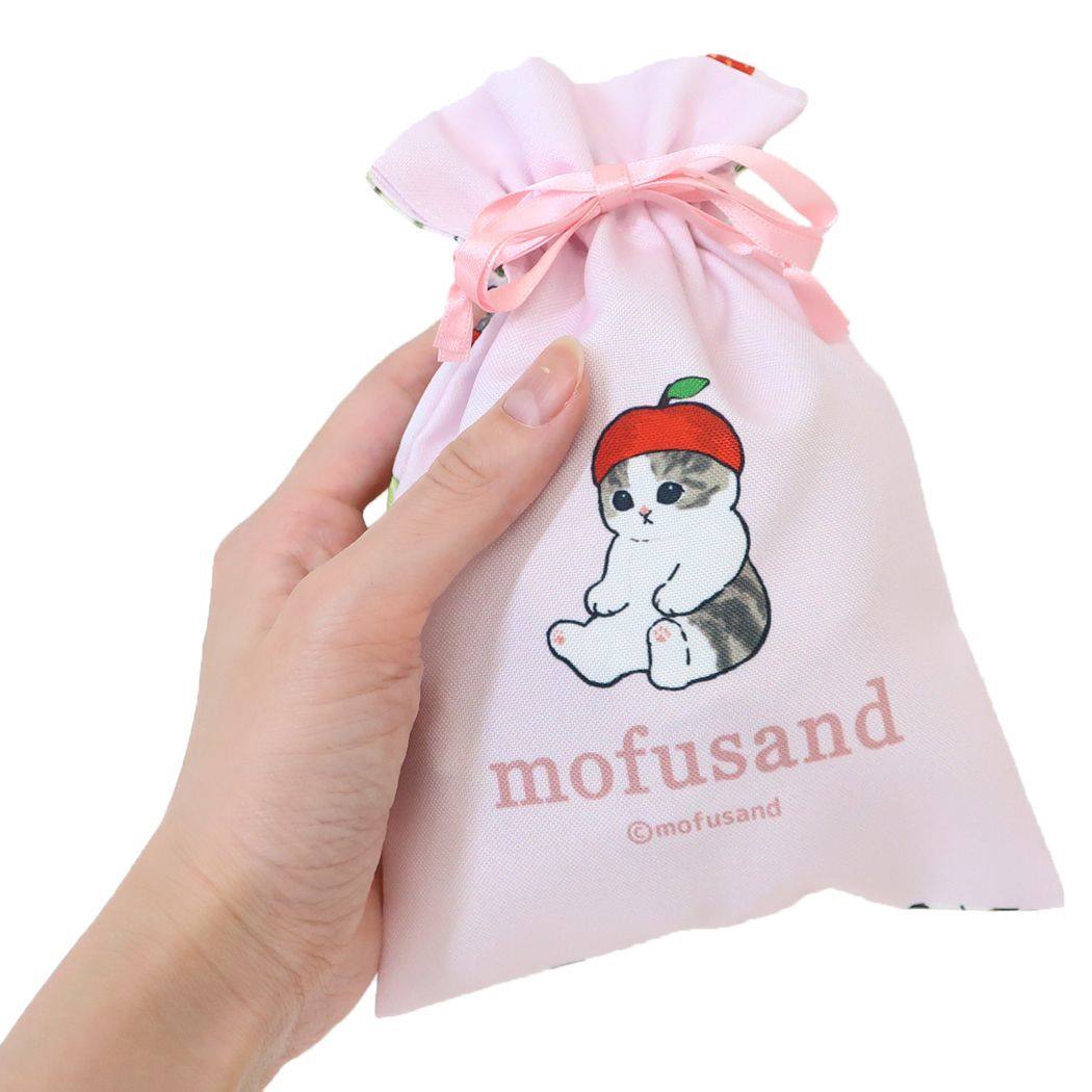 モフサンド 巾着袋 アクセサリーケース収納巾着 ふるーつ mofusand
