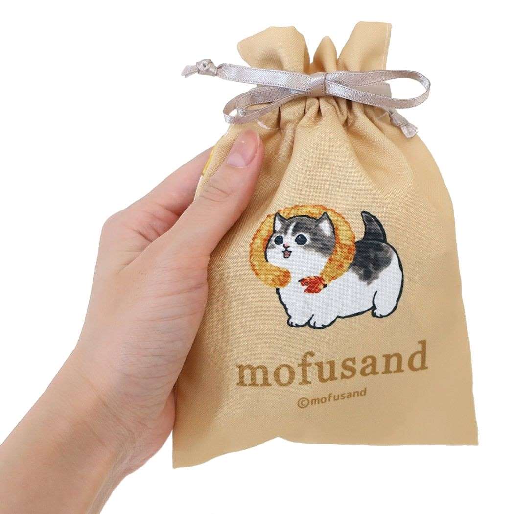 モフサンド アクセサリーケース収納巾着 mofusand 巾着袋 キャラクター えびふらい