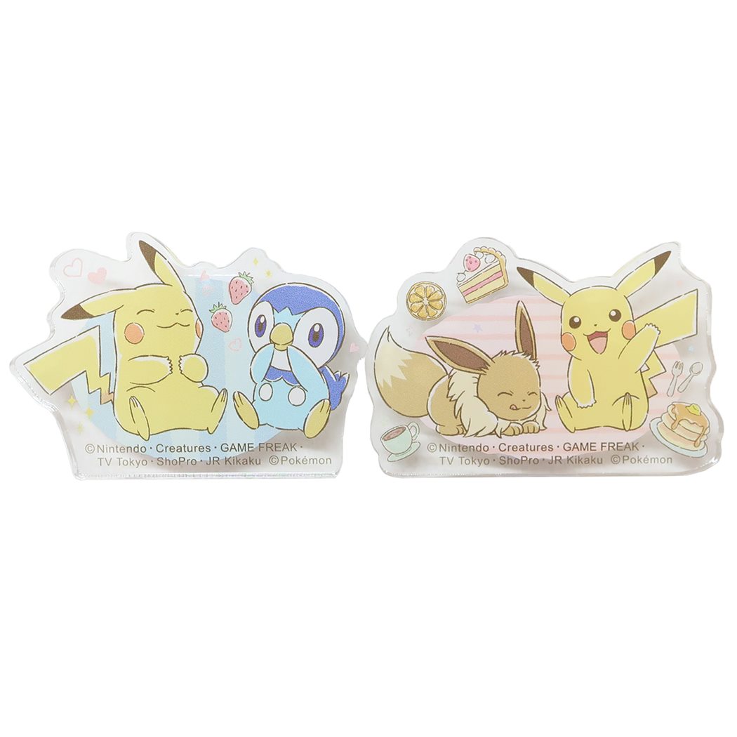 ポケットモンスター グッズ クリップ キャラクター アクリルダイカットクリップ ブルー&ピンク プレゼント 男の子 女の子 ギフト